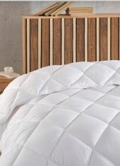 LÜX COMFORT ÇİFT KİŞİLİK   ANTİALERJİK  MİCROFIBER   BEYAZ YORGAN YORGAN 195X215CM ÖLÇÜSÜNDE - 4