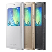 Samsung Galaxy A7 2015 Kılıf S View Cover Orjinal EF-CA700BWE Beyaz thumbnail 6