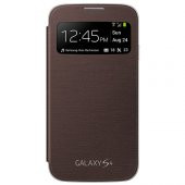 Samsung Galaxy S4 Orjinal S View Cover Kılıf - Kahve EF-CI950BAEGWW (Outlet) thumbnail 4