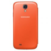 Samsung Galaxy S4 Orjinal S View Cover Kılıf - Turuncu thumbnail 5