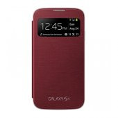 Samsung Galaxy S4 Orjinal S View Cover Kılıf - Kırmızı EF-CI950BREGWW (Outlet) - 2