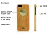 Evutec iPhone SE/5S/5 Wood S Kılıf Bamboo thumbnail 4