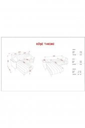 İpek Mobilya Berry Köşe Takımı 3+2 ( KAHVE ) - 6
