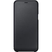 Samsung Galaxy A6 2018 Wallet Cover Orjinal Kılıf - Siyah EF-WA600CBEGWW thumbnail 1