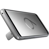 Samsung Galaxy S9 Orjinal Protective Stanting Cover Gümüş - EF-RG960CSEGWW(Outlet) thumbnail 4