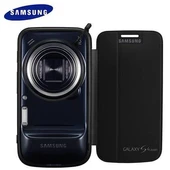 Samsung Galaxy S4 Zoom SM-C1010 Orjinal Flip Cover - Siyah EF-GGS10FBEGWW thumbnail 2