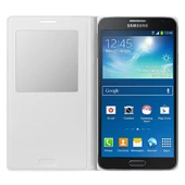 Samsung N7500 Galaxy Note 3 Neo Orjinal S View Cover Kılıf - Beyaz - EF-CN750BWEGWW thumbnail 4