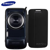 Samsung Galaxy S4 Zoom SM-C1010 Orjinal Flip Cover - Siyah EF-GGS10FBEGWW thumbnail 1