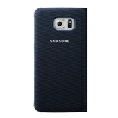 Samsung Galaxy S6 Orjinal S-View Cover (Tekstil) - Siyah EF-CG920BBEGWW thumbnail 1