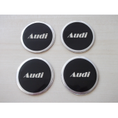 AUDİ JANT GÖBEK ARMASI Alüminyum 5,5cm orjinal model (AUDİ jant göbeği AUDİ jant arması - 1