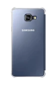 Samsung A710F Galaxy A7 (2016) Orjinal Clear View Cover Siyah EF-ZA710CBEGWW thumbnail 5