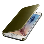 Samsung Galaxy S6 Orjinal Clear View Cover - Altın EF-ZG920BFEGWW (Outlet) thumbnail 1