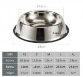 18 Cm Paslanmaz Çelik Mama Kabı 14b - 3