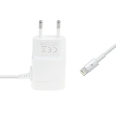 Taks Lightning Dahili Kablo Seyahat Şarj 1000mAh - 2SCT2001B thumbnail 4