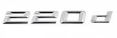 BMW 220d BAGAJ YAZISI LOGO AMBLEM - 1