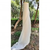 BEYAZ GÖLGELİK FİLE 75CM X 10 METRE ÇİT FİLESİ 75 GÖLGE KORUMA BEYAZ 75LİK BAHÇE ÇİTİ - 3