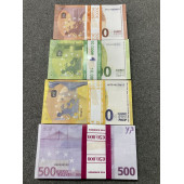 YENİ 400 ADET EURO 50-100 -200 VE 500 EURO GEÇERSİZ PARA EĞLENCE PARASI - 2