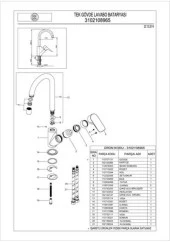 Ar Fia Lavabo Bataryası Kuğu Döner Borulu 102108965 - 2