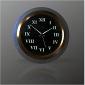 Büyük Çatlatma Beyaz Bombe Camlı 35cm Fosforlu Sessiz Ev Ofis Mutfak Salon Antre Derslik Duvar Saati thumbnail 1