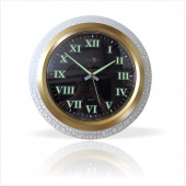 Büyük Çatlatma Beyaz Bombe Camlı 35cm Fosforlu Sessiz Ev Ofis Mutfak Salon Antre Derslik Duvar Saati thumbnail 2