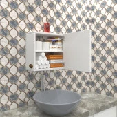 Kenzlife banyo ecza dolabı susanin byz 39*39*20 mutfak komodin (m) kapaklı arkalıksız - 1