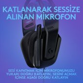 Logitech G335 Siyah Mikrofonlu Oyuncu Kulaklığı - 5