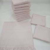 ETAMİN İŞLEME KADİFE SOFT MUTFAK HAVLU SETİ 12 ADET 50 X 30 CM - 1