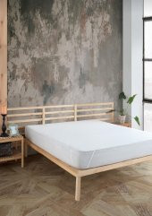 AYHOME Çift  kişilik  Sıvı  Geçirmez Pamuklu  Yatak Alezi  Yatak  Koruyucu  Köşeleri lastikli 160 x 200 cm - 1