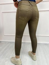 Yüksek Bel Likralı Jean Pantolon - 3