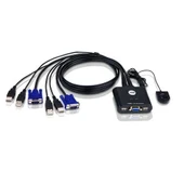ATEN-CS22U 2PORT MİNİ USB KVM SWITCH+KABLO(YÖNET) - 1