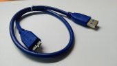 USB 3.0 Harici Disk Kablosu - 50 cm - Mavi - 2