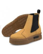 Puma Mayze Chelsea Suede Wn's Kadın Krem Günlük AYAKKABI- BOT 38282904 HARDAL RENGİ (B-203) - 2