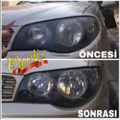 CLARATİS Araba Far Temizleyici Sararmış Far Stop Lambası Parlatma Temizleyici 500 Ml Sprey Zımparasız 8 Far Temizlik - 3