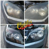 CLARATİS Araba Far Temizleyici Sararmış Far Stop Lambası Parlatma Temizleyici 500 Ml Sprey Zımparasız 8 Far Temizlik - 4