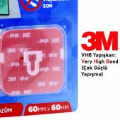Bondit 3M Yapışkanlı Tablo Resim Duvar Askı Bandı Sök Tak 5 KG - 3