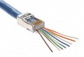 Yeni Nesil EZ Delikli RJ45 Topraklı Network Jack - 1