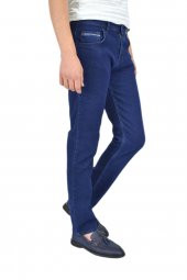 Erkek Lacivert Kot Pantolon Regular Fit 320-46 BGL-ST02142 - 4