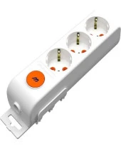 Mutlusan Ritech 3'lü Anahtar. Topraklı Priz Ç.Kor. - 1