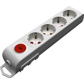 Mutlusan Ritech 4'lü Anahtar. Topraklı Priz Ç.Kor. - 1