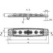 (25 ADET) SANEL 6 LEDLİ 24 VOLT (SARI - TURUNCU RENK) PARMAK LAMBA SANEL SBB SERİSİ 24V - DORSE YAN LAMBA - 6