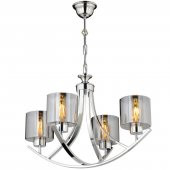 Lampaluce Culla Klasik Tasarım Modern Dekortaif Avize 4lü Krom - 1