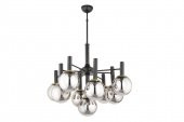Lampaluce Sfera Modern Tasarım 9lu Avize Siyah - 1