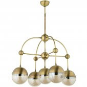 Lampaluce Bozzolo Modern 5li Sarkıt Avize Sarı - 1