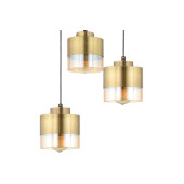 Lampaluce Rico Modern Tasarım Sarkıt Avize 3lü Siyah - 2