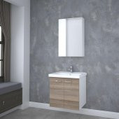 Denko Terra 60 cm MDF Banyo Dolabı Takımı - 1