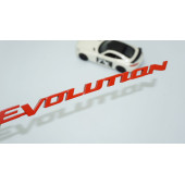 DK Tuning Lancer Evolution Kırmızı Bagaj Yazı Logo Mitsubishi İle Uyumlu - 1