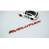 DK Tuning Lancer Evolution Kırmızı Bagaj Yazı Logo Mitsubishi İle Uyumlu - 2