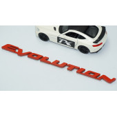 DK Tuning Lancer Evolution Kırmızı Bagaj Yazı Logo Mitsubishi İle Uyumlu - 3