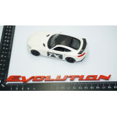 DK Tuning Lancer Evolution Kırmızı Bagaj Yazı Logo Mitsubishi İle Uyumlu - 4