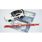 DK Tuning Lancer Evolution Kırmızı Bagaj Yazı Logo Mitsubishi İle Uyumlu - 5